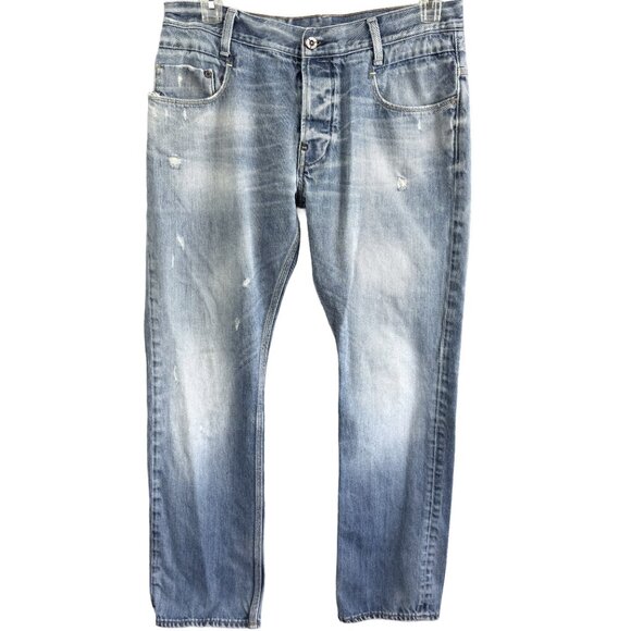 G-STAR RAW GS01 New Radar Tapered Distressed Jeans Men's Size 34x32 - Picture 2 of 16